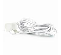Jegs Mains Extension Lead Single Gang Trailing Gang Socket 10 Metre Cable 13A White