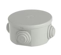 Jegs Weatherproof Circular Outdoor Electrical Junction Box 80 x 40mm