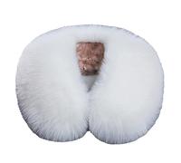 Jegsnoe Winter Faux Fur Scarf Jacket Coat Hat Decoration Shawl Soft Hood Fur Collars Lady's Fur Collar Scarives