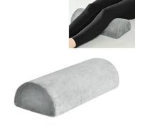 JEHANOIRY Half Moon Bolster Pillow, Memory Foam Leg Elevation Pillow, Washable Pain Relief Cushion with Removable Cover, Effective Support for Side and Back Sleepers Neck Back Knees Legs Lumbar