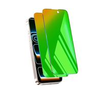 jehezkel 2 Pack for iPhone 17 Pro Max Privacy Screen Protector Tempered Glass 6.9 inch Private Protective Film Anti-Blue Light Anti Spy No-Bubble Gradient Green [HD Clarity]