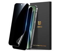 JEHOO 2 Pack for Google Pixel 10 Pro XL TPU Privacy Screen Protector, Support Fingerprint Unlock, Anti-Spy Screen Protector Film Self-Healing, Scratch Resistant, Not Glass