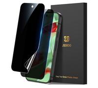 JEHOO 2 Pack for Google Pixel 9 Pro XL TPU Privacy Screen Protector 6.8-inch, Support Fingerprint Unlock, Anti-Spy Screen Protector Film Self-Healing, Scratch Resistant, Not Glass