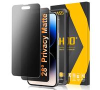 JEHOO 2 Pack for iPhone 14 Pro Privacy Matte Screen Protector, 28°Anti-Spy, Anti-Glare, Anti-Reflection, Anti-Fingerprint, Smooth as Silk 9H Tempered Glass Film for Gaming Enthusiasts