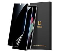 JEHOO 2 Pack for Samsung Galaxy S21 Ultra TPU Privacy Screen Protector, Support Fingerprint Unlock, Anti-Spy Screen Protector Film Self-Healing, Scratch Resistant, Not Glass, 6.8 Inche