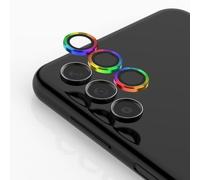 JEHOO 6 Pieces Camera Protector Compatible with Samsung Galaxy A54, 2 Packs Anti Scratch HD Tempered Metal Glass Camera Screen Protector, Precise Positioning Scratch Resistant (Colourful)
