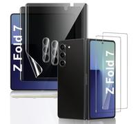 JEHOO for Samsung Galaxy Z Fold 7 Privacy Screen Protector, [2+2+2 Pieces] Inner TPU Anti-Peep Film + Front Tempered Glass + Camera Protector with Upgrade Positioning Tool, Easy Installation