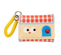 Jehoshaphat 1Pc Cartoon Multicolor Trifold Wallet, Dopamine Tone Cute Coin Purse for Female Students Daily Cash & Card Storage