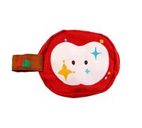 Jehoshaphat 1PC Korean Cute Apple Makeup Bag, Large Capacity Portable Lightweight Cosmetic Pouch, Multi Color Elegant Daily Storage Bag