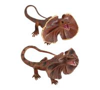 Jehoshaphat 2Pcs Realistic Dragon Umbrella Lizard Model Ornaments Wild Animal Figurines for Courtyard Garden Greenery Succulent Layout Vehicle Interior and Household Space Arrangement