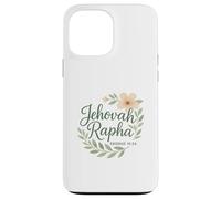 Jehovah Rapha Christian Floral Bible Verse Exodus 15:26 Case for iPhone 13 Pro Max