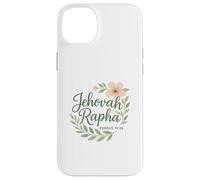 Jehovah Rapha Christian Floral Bible Verse Exodus 15:26 Case for iPhone 14 Plus
