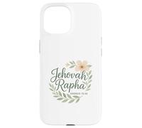 Jehovah Rapha Christian Floral Bible Verse Exodus 15:26 Case for iPhone 15