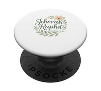 Jehovah Rapha Christian Floral Bible Verse Exodus 15:26 PopSockets Adhesive PopGrip