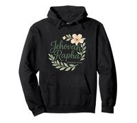 Jehovah Rapha Christian Floral Bible Verse Exodus 15:26 Pullover Hoodie