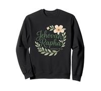 Jehovah Rapha Christian Floral Bible Verse Exodus 15:26 Sweatshirt