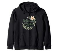 Jehovah Rapha Christian Floral Bible Verse Exodus 15:26 Zip Hoodie