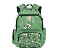Jeiento 17 Inch Kids Backpack Soccer Game Backpacks Large Capacity Shoulder Ruckpack Preschool Kindergarten Bookbag,Portable Laptop Bag for School,Business,Travel