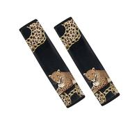 Jeiento 2 Packs Leopard Animal Car Seatbelt Pad Covers 2 Pack Soft Shoulder Strap Interior Auto Accessories Decor for SUV Truck Vehicles