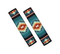 Jeiento 2 Packs Seat Belt Cover Aztec Tribal Style Seat Belt Clips, Adjuster Shoulder Strap Pad, Safety Belt Cover,Comfortable and Protection for Adults Kids