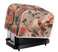 Jeiento 2 Slice Halloween Toaster Cover Decorative Orange Pumpkin Black Cat Orange Toaster Dust Covers with Handle,Anti Dirty Scratch Proof Accessories for Most Standard Toasters Machine,S