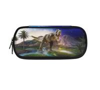 Jeiento 3D Dinosaur Pencil Case for Boys Zipper Pencil Bag Jurassic Wild Animal Dino Print Multi-Functional Organizer Box for Students School Supplies