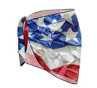 Jeiento American Flag Sarong for Women Beachwear Women's Swim Cover-Ups Chiffon Pareo Beach Wrap