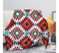 Jeiento Aztec Throw Blanket Soft Fleece Blankets Cozy Microfiber Blankets Outdoor Blanket All Season Flannel Blanket Funny Bed Blanket for Kids Adults 59.1x78.7 IN
