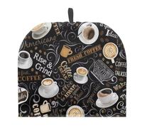 Jeiento Black Coffee Theme Teapot Cozy Portable Tea Kettle Cosy for Coffee Pot Decorative Cover for Cafe Home Kitchen Decor,Insulation and Keep Warm