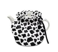 Jeiento Black Cow Spots Tea Cosy for Teapots Keep Warm Tea Kettle Cover Durable Breakfast Warmer Tea Pot Cover Dust Cover,Home Decoration