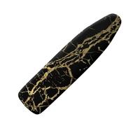 Jeiento Black Gold Marble Ironing Board Cover 15x54 Hook and Loop Fasteners Full Size Ironing Board Protective Replacement Covers Scorch Resistant Polyester Ironing Covers