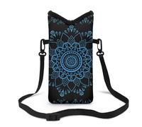 Jeiento Bohemian Women Crossbody Phone Bag Mandala Flower Phone Sleeves for Lady Travel Fashion Carryin Cellphone Pouch Wallet Neoprene