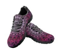 Jeiento Boho Mandala Flowers Walking Shoes for Men Women Lightweight Road Running Sneakers Non Slip Jogging Sneakers Nurse Teacher Work Footwear,8 UK