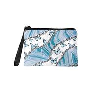 Jeiento Butterfly Coin Purse Cosmetic Make Up Storage Bag for Women Girls Outdoor Shopping Coins Wallet Organizer Change Purse Wallets