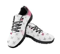 Jeiento Butterfly Print Walking Shoes for Women Lady Trainers Running Sneakers Lightweight Breathable Sport Shoes for Teenager Girl,3 UK