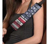 Jeiento Car Seat Belt Shoulder Pads Seatbelt Covers Universal US Flag Pattern Car Seatbelt Shoulder Strap,Set of 2 Gift