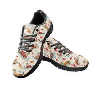 Jeiento Cartoon Otter and Fish Sneakers for Women Lady Casual Low Top Walking Shoes Mesh Sport Running Sneakers Teens Girl School Gym Athletic Sneakers,10 UK