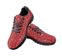 Jeiento Christmas Shoes for Women Men Christmas Colorful Lights Black Cat Sneakers Mesh Trainer Sneakers Breathable Non-Slip Walk Sport Shoes,7 UK