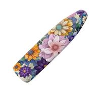 Jeiento Color Boho Mandala Ironing Board Cover Standard Size 15x54 Heat Reflective Ironing Pad Cover Polyester Iron Pad Covers,Hook and Loop Fasteners