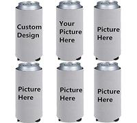 Jeiento Customized Neoprene Beer & Beverage 12-16 OZ Can Sleeve Covers Fully Stitched, Trendy & Awesome for Gift or Hosting Item