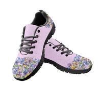 Jeiento Cute Aesthetic Flower Butterfly Walking Shoes for Men Women Lightweight Road Running Sneakers Non Slip Jogging Sneakers Nurse Working Shoes,6 UK
