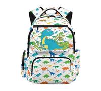 Jeiento Cute Dinosaur Kids Backpack for Boys and Girls 8-12 17Inch Dinosaur Backpack for Elementary Kindergarten Cute School Bag for Kids Toddler Daycare Ruckpack Teens Travel Ruckpack