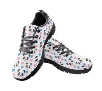 Jeiento Cute Panda Pattern Sport Running Shoes for Women Men Mesh Breathable Trainer Running Sneakers Non Slip Adult Jogging Footwear,7 UK