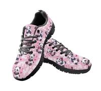 Jeiento Cute Panda Road Running Shoes Trail Running Trainer Shoes for Women Men Comfort Lightweight Running Sneakers Ladies Flat Footwear for Shopping,6 UK