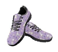 Jeiento Cute Schnauzer Dog Shoes for Women Ladies Lightweight Trainers Casual Slip On Walking Shoes Comfortable Gym Workout Footwear,3 UK