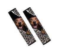 Jeiento Dachshund Dog Seat Belt Pad Covers for Car SUV Truck,2 Pack Automotive Shoulder Pads Protector Accessories Backpack Shoulder Strap Replacement for Dog Lover