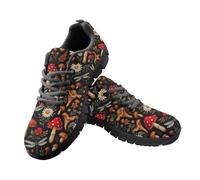 Jeiento Fashion Walking Shoes for Women Men Mushroom Dragonfly Running Trainers Non Slip Jogging Hiking Sneakers,10 UK