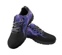 Jeiento Fire Flame Shoes for Men Women Fashion Novelty Trainer Mesh Breathable Road Running Shoes Teenager Girl Boy Sport Sneakers,10 UK