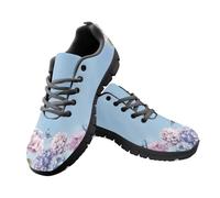 Jeiento Flower Trainer Running Shoesfor Women Gym Tennis Sport Training Walking Shoes Skull Shoes Flat Footwear,5 UK