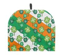 Jeiento Green Leaves Teapot Cozy for Teapot Insulated,St. Patrick's Day Extra Thick Wadding Tea Pot Cover Irish Flag Teapot Warmer for Keeping Warm,St. Patrick's Day Home Decor